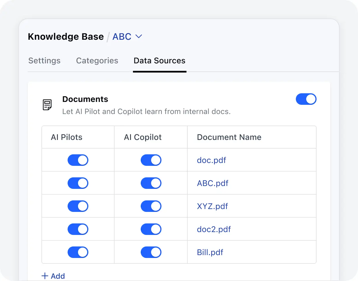 Upload documents