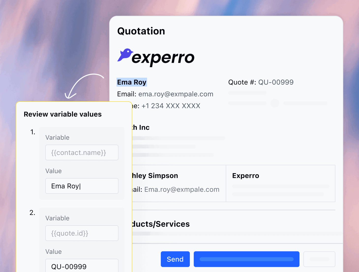 Use Run - time Variables in Quotes (More dynamic templates)