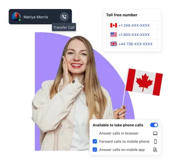 Get Canada virtual phone numbers inside CRM