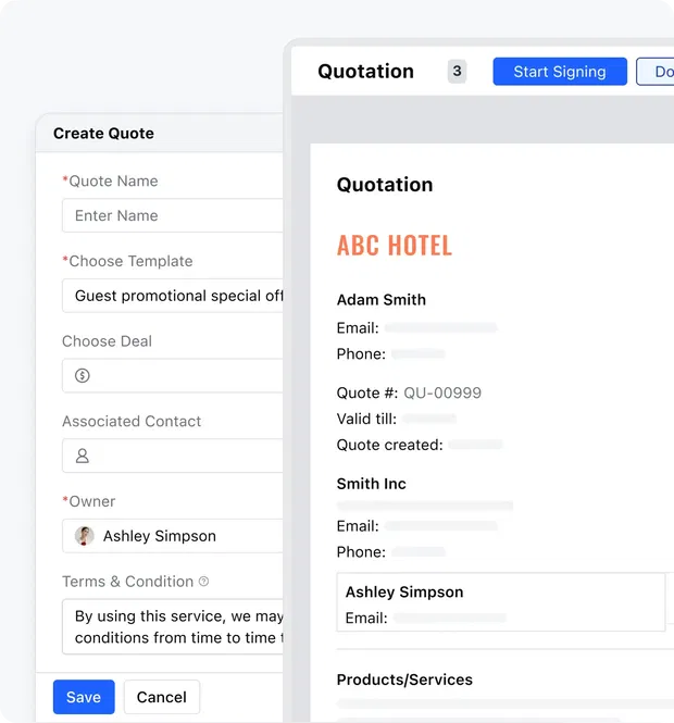 Create and send proposals instantly Create and send proposals instantly