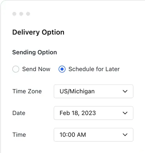 Campaign scheduling Campaign scheduling