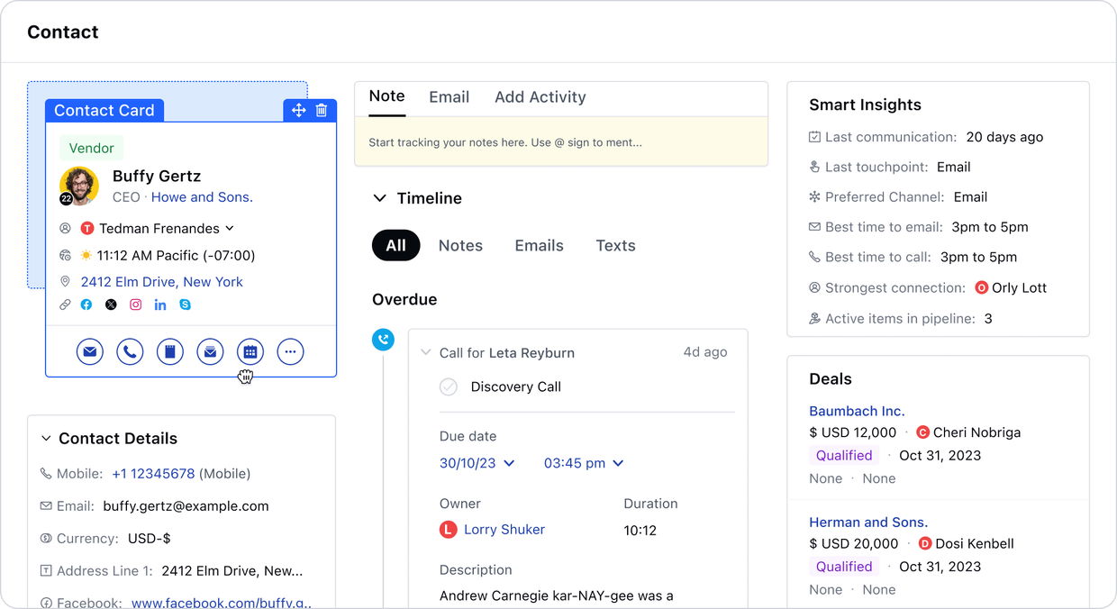 Outstanding CRM for every front-line team Outstanding CRM for every front-line team