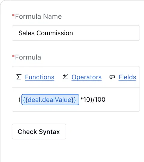 Formula Fields Formula Fields