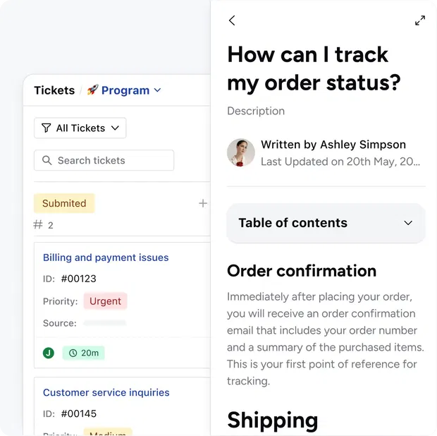 Empower customers with self-service and AI assistance Empower customers with self-service and AI assistance