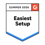 G2 Summer 2026 Easiest Setup award for Salesmate G2 Summer 2026 Easiest Setup award for Salesmate