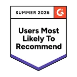 G2 Summer 2026 Users Most Likely to Recommend award for Salesmate G2 Summer 2026 Users Most Likely to Recommend award for Salesmate