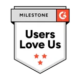 G2 Users Love Us milestone award for Salesmate G2 Users Love Us milestone award for Salesmate