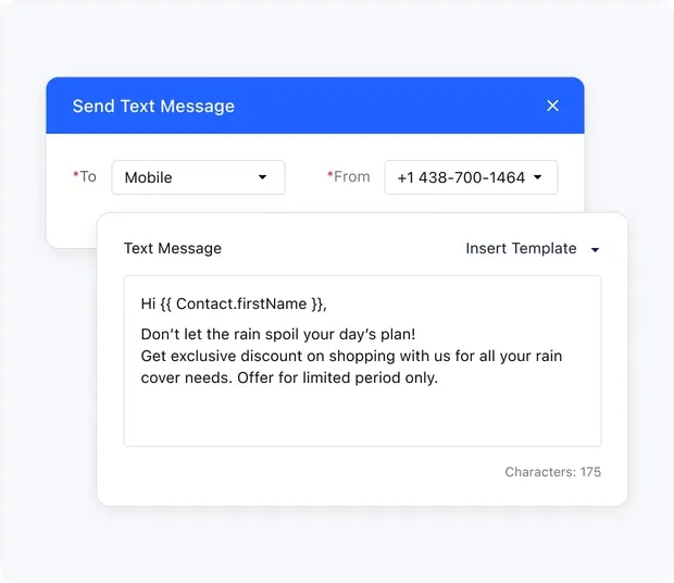 Send personalized texts to all contacts with a single click Send personalized texts to all contacts with a single click